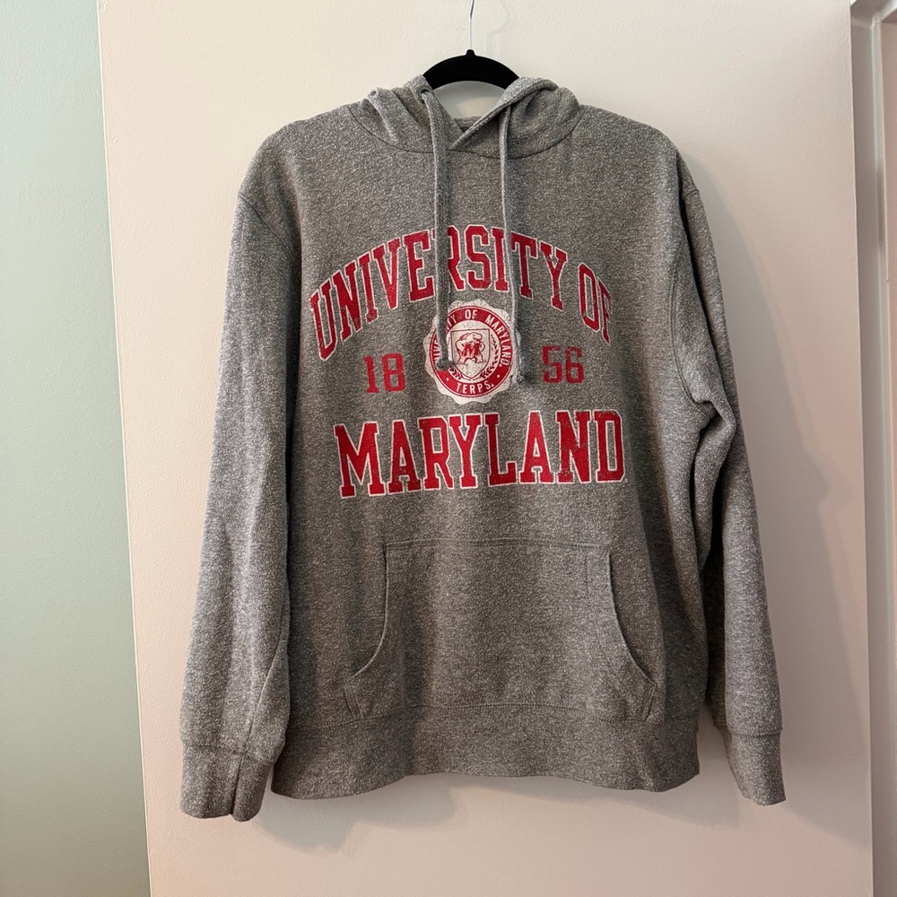 Gray UMD University of Maryland terps Hoodie sweatshirt